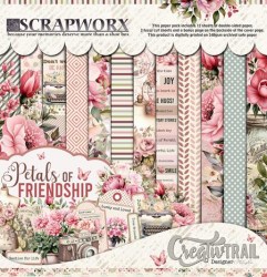 Scrapworx Collection - Petals of Friendship - Pattern Paper - 1. Full Pack 12 x 12 - 1. Side A - Front Cover (Copy)